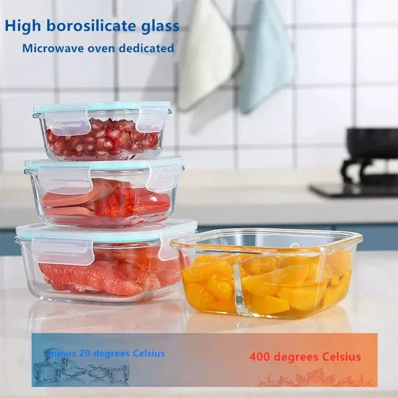 Glass Food Storage Containers with Airtight Seal