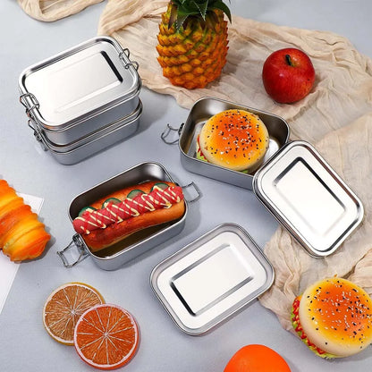 4-Piece Stainless Steel Bento Lunch Box Set